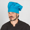Chapéu Chef Francês com Velcro-Turquesa-Único-RAG-Tailors-Fardas-e-Uniformes-Vestuario-Pro