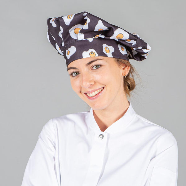 Chapéu de Chefe Unisexo-Único-Ovo Frito-RAG-Tailors-Fardas-e-Uniformes-Vestuario-Pro