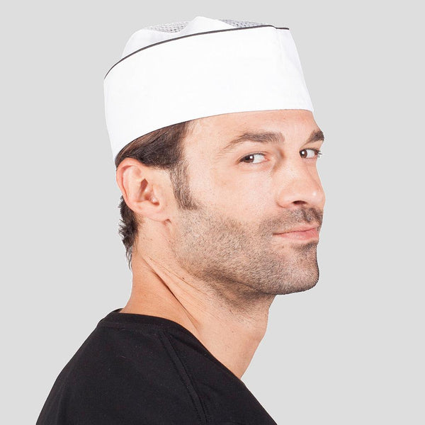 Chapéu de Cozinha Pack 6 Unidades-Vivo Preto 001-P-RAG-Tailors-Fardas-e-Uniformes-Vestuario-Pro