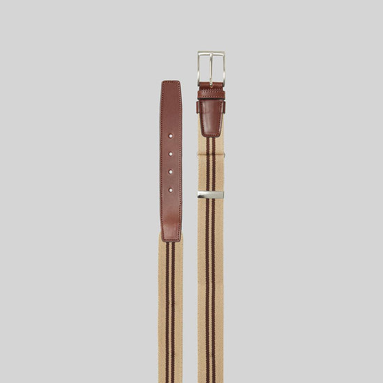 Cinto com Banda às Riscas-Camel - 151-UD-RAG-Tailors-Fardas-e-Uniformes-Vestuario-Pro