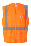 Colete AV c\porta Identificação-Laranja-S-RAG-Tailors-Fardas-e-Uniformes-Vestuario-Pro