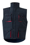 Colete Acolchoado Bicolor Multibolsos-Azul Marinho/Vermelho-S-RAG-Tailors-Fardas-e-Uniformes-Vestuario-Pro