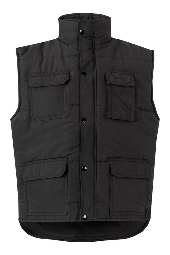Colete Acolchoado Multibolsos-Preto-S-RAG-Tailors-Fardas-e-Uniformes-Vestuario-Pro