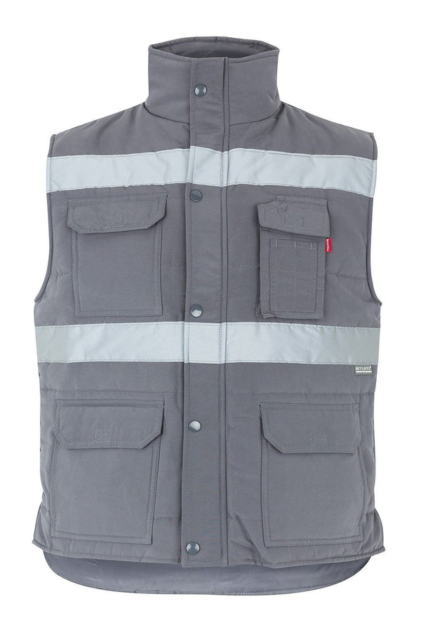 Colete Acolchoado com Faixas Multibolsos-Cinza-S-RAG-Tailors-Fardas-e-Uniformes-Vestuario-Pro