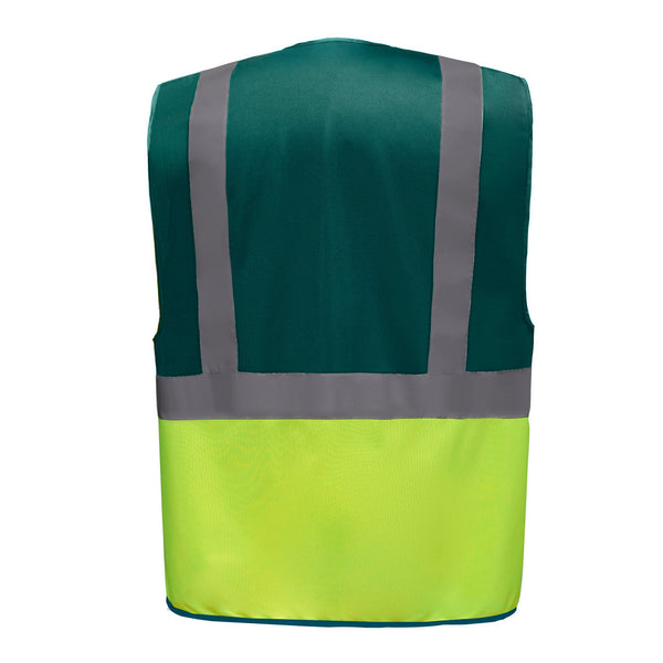 Colete Alta-Visibilidade c/ Bolsos BICOLOR ( 1/2 )-RAG-Tailors-Fardas-e-Uniformes-Vestuario-Pro