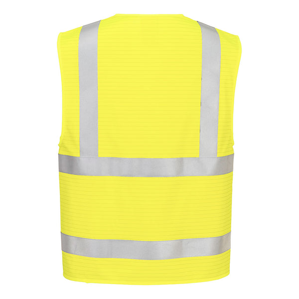 Colete Bizflame Hi-Vis FR com Fecho de Correr-RAG-Tailors-Fardas-e-Uniformes-Vestuario-Pro