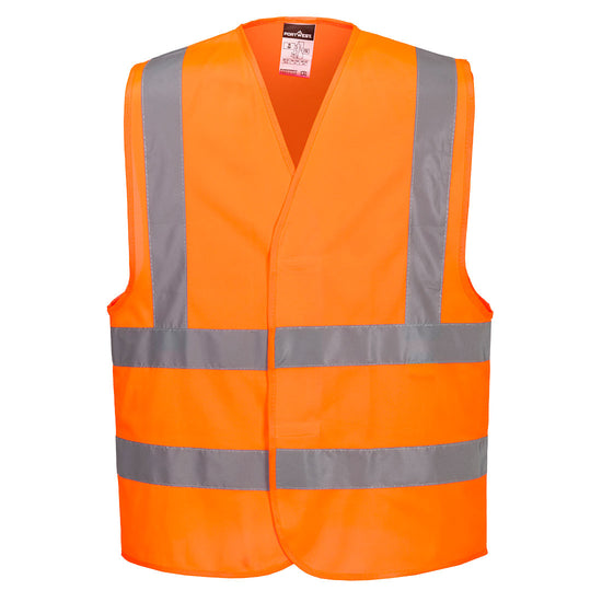 Colete Essential com Tiras e Suspensórios de Alta Visibilidade-Laranja-XS-RAG-Tailors-Fardas-e-Uniformes-Vestuario-Pro