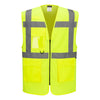 Colete Executivo Essential em Malha de Alta Visibilidade-Amarelo-XS-RAG-Tailors-Fardas-e-Uniformes-Vestuario-Pro