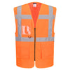 Colete Executivo Essential em Malha de Alta Visibilidade-Laranja-XS-RAG-Tailors-Fardas-e-Uniformes-Vestuario-Pro