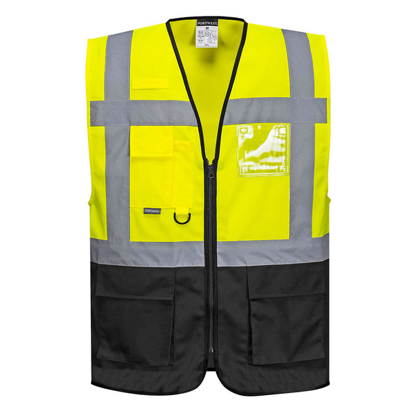 Colete Executivo Warsaw-Amarelo/Preto-S-RAG-Tailors-Fardas-e-Uniformes-Vestuario-Pro