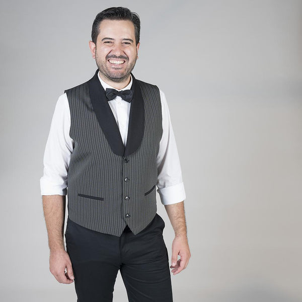 Colete Homem Alghero-Riscas Cinza-XXS-RAG-Tailors-Fardas-e-Uniformes-Vestuario-Pro