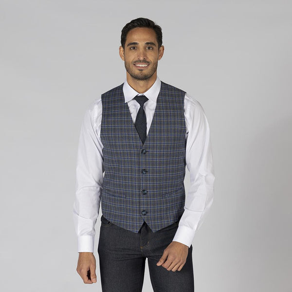 Colete Homem Barman e Sala Gália-794 - CINZA GALÊS-M-RAG-Tailors-Fardas-e-Uniformes-Vestuario-Pro