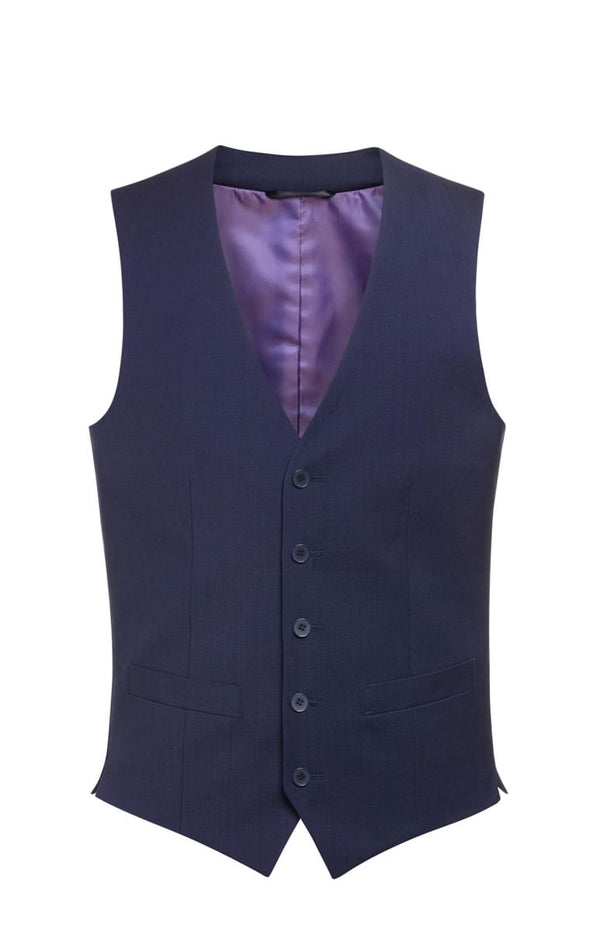 Colete Masculino Busso-Mid Blue-44 (UK 34)-RAG-Tailors-Fardas-e-Uniformes-Vestuario-Pro