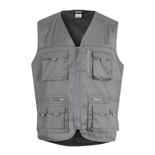 Colete Multibolsos Report-Cinza-S-RAG-Tailors-Fardas-e-Uniformes-Vestuario-Pro