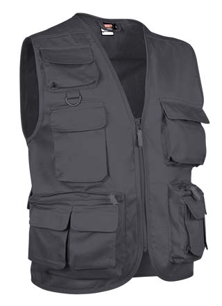 Colete Multibolsos Selva-Cinza-S-RAG-Tailors-Fardas-e-Uniformes-Vestuario-Pro
