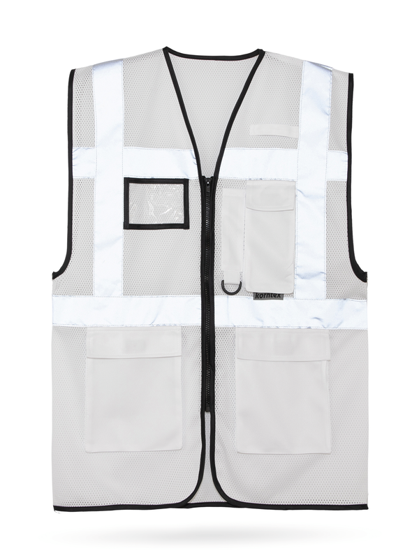 Colete Multifuncional em Malha Unissexo-Branco-S-RAG-Tailors-Fardas-e-Uniformes-Vestuario-Pro