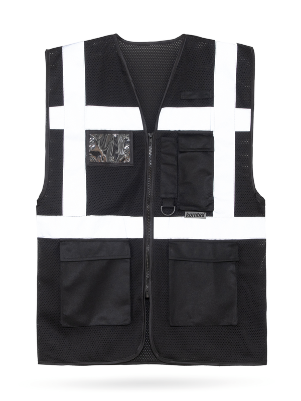 Colete Multifuncional em Malha Unissexo-Preto-S-RAG-Tailors-Fardas-e-Uniformes-Vestuario-Pro