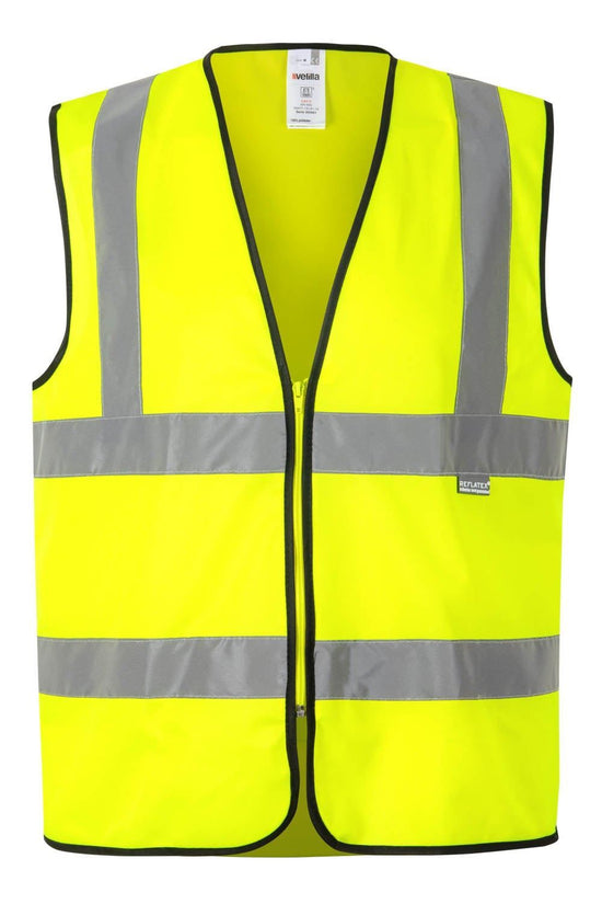 Colete Profissional de Alta Visibilidade-Amarelo Fluorescente - 20-S-RAG-Tailors-Fardas-e-Uniformes-Vestuario-Pro