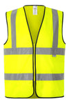 Colete Profissional de Alta Visibilidade-Amarelo Fluorescente - 20-S-RAG-Tailors-Fardas-e-Uniformes-Vestuario-Pro
