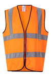 Colete Profissional de Alta Visibilidade-Laranja Fluorescente - 19-S-RAG-Tailors-Fardas-e-Uniformes-Vestuario-Pro