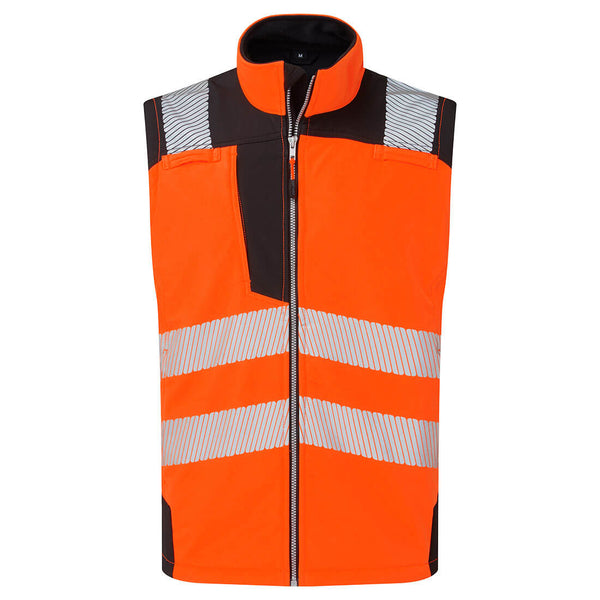 Colete Softshell Hi-Vis (3L)-Laranja/Preto-S-RAG-Tailors-Fardas-e-Uniformes-Vestuario-Pro