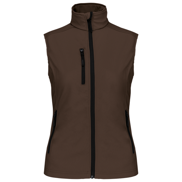 Colete Softshell de Senhora-Chocolate-S-RAG-Tailors-Fardas-e-Uniformes-Vestuario-Pro