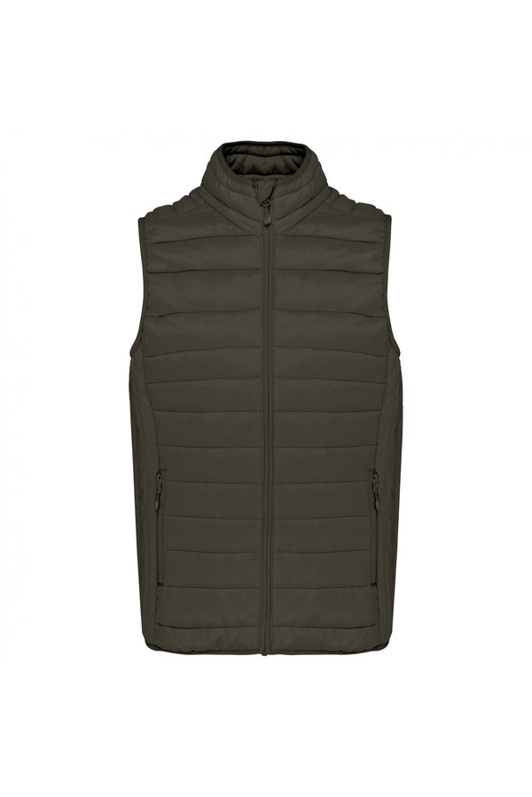 Colete acolchoado de homem leve-Dark Khaki-S-RAG-Tailors-Fardas-e-Uniformes-Vestuario-Pro