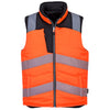 Colete acolchoado reversível PW3 alta visibilidade-Laranja/Preto-S-RAG-Tailors-Fardas-e-Uniformes-Vestuario-Pro