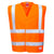 Colete anti-estático Hi-Vis - Resistente à chama-Laranja-L/XL-RAG-Tailors-Fardas-e-Uniformes-Vestuario-Pro