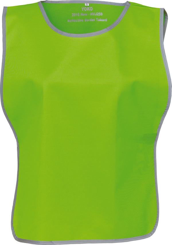 Colete com acabamento retrorreflector-Lime-Child-RAG-Tailors-Fardas-e-Uniformes-Vestuario-Pro
