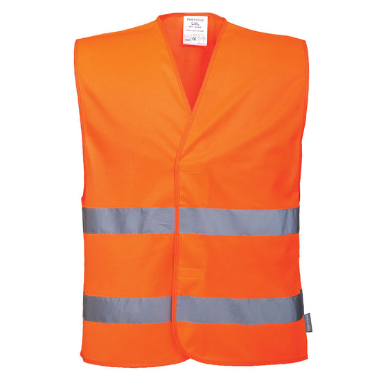 Colete com duas faixas-Laranja-S/M-RAG-Tailors-Fardas-e-Uniformes-Vestuario-Pro