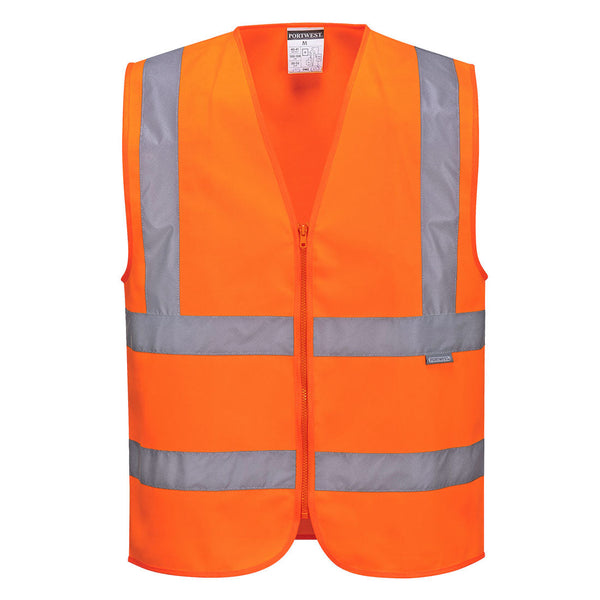 Colete com fecho zip-Laranja-XS-RAG-Tailors-Fardas-e-Uniformes-Vestuario-Pro