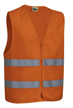 Colete de Alta Visibilidade Alhambra-Laranja Florescente-S-RAG-Tailors-Fardas-e-Uniformes-Vestuario-Pro