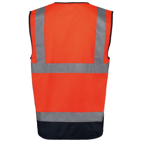 Colete de Alta Visibilidade Reciclado com Fecho Unissexo-RAG-Tailors-Fardas-e-Uniformes-Vestuario-Pro