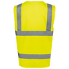Colete de Alta Visibilidade Reciclado com Fecho Unissexo-RAG-Tailors-Fardas-e-Uniformes-Vestuario-Pro