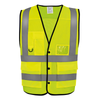 Colete de Alta Visibilidade com Molas de Pressão Eco Superior-Amarelo Alta Visibilidade-S-RAG-Tailors-Fardas-e-Uniformes-Vestuario-Pro