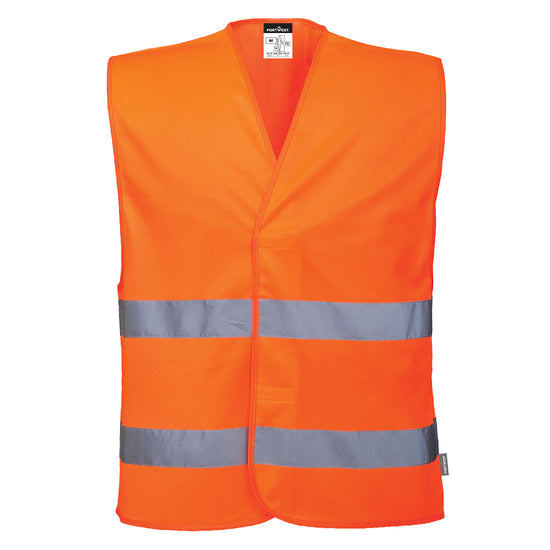 Colete de Duas Tiras de Alta Visibilidade Essential-Laranja-XS-RAG-Tailors-Fardas-e-Uniformes-Vestuario-Pro