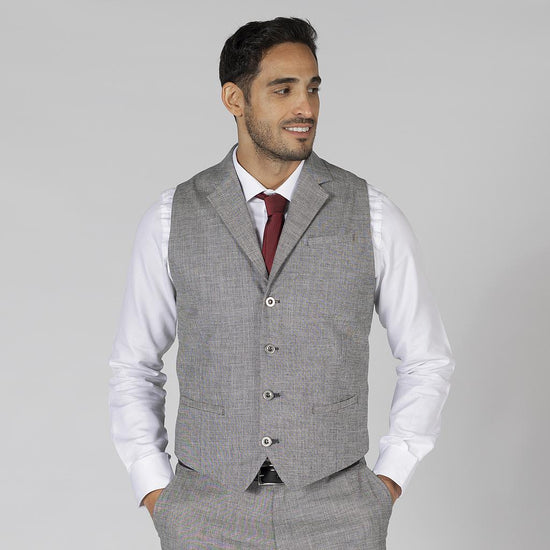 Colete de Fato Humberto-Cinza-XS-RAG-Tailors-Fardas-e-Uniformes-Vestuario-Pro