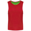Colete de Treino Reversível Multidesportos Unissexo-Vermelho Desportivo / Verde Fluorescente-S/M-RAG-Tailors-Fardas-e-Uniformes-Vestuario-Pro