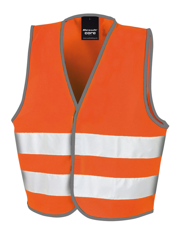 Colete de alta visibilidade de criança-Fluorescent Orange-4/6-RAG-Tailors-Fardas-e-Uniformes-Vestuario-Pro