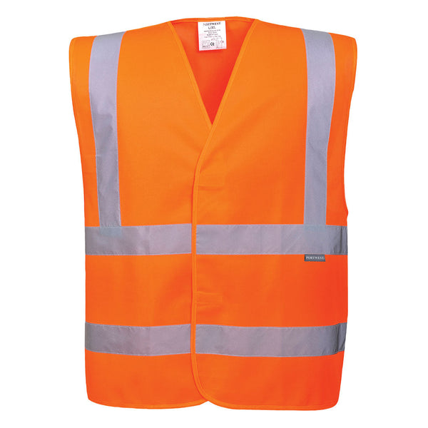 Colete de banda e bracelete Hi-Vis-Laranja-4X/5X-RAG-Tailors-Fardas-e-Uniformes-Vestuario-Pro