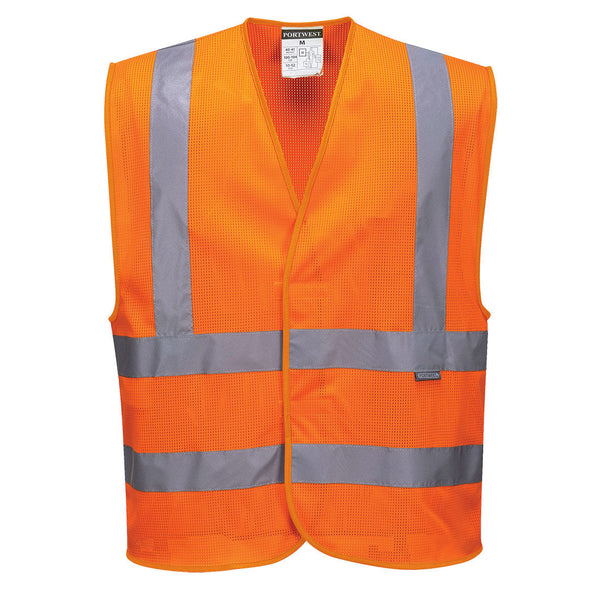 Colete de malha Alta Visibilidade-Laranja-S/M-RAG-Tailors-Fardas-e-Uniformes-Vestuario-Pro