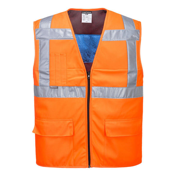 Colete fresco de alta Visibilidade-Laranja-L/XL-RAG-Tailors-Fardas-e-Uniformes-Vestuario-Pro