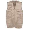 Colete multibolsos poliéster/algodão forrado unissexo-Beige-XS-RAG-Tailors-Fardas-e-Uniformes-Vestuario-Pro