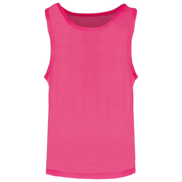 Colete multidesportos de criança malha leve e perfurada-Rosa Fluorescente-10/14 ANOS-RAG-Tailors-Fardas-e-Uniformes-Vestuario-Pro