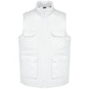 Colete poliéster/algodão multibolsos acolchoado unissexo-White-XS-RAG-Tailors-Fardas-e-Uniformes-Vestuario-Pro