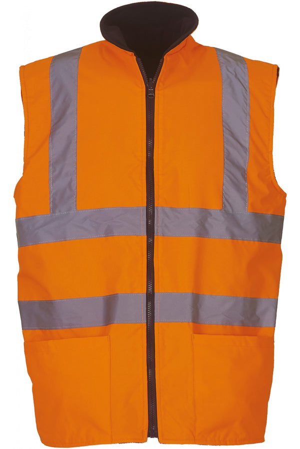 Colete reversível de alta visibilidade-Hi Vis Laranja-S-RAG-Tailors-Fardas-e-Uniformes-Vestuario-Pro
