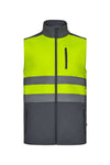 Colete soft shell bicolor de alta visibilidade