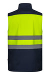 Colete soft shell bicolor de alta visibilidade