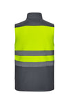 Colete soft shell bicolor de alta visibilidade